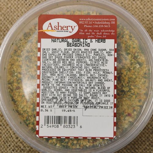 Garlic & Herb Seasoning - Ashery Country Store