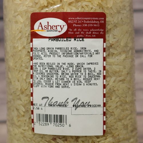 Parboiled Rice - Ashery Country Store