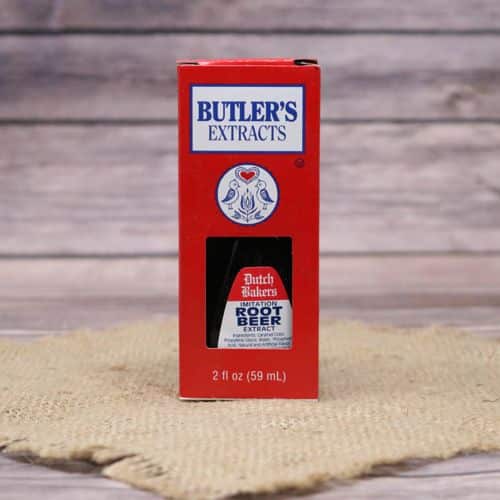 Container of Butler's Root Beer Extract