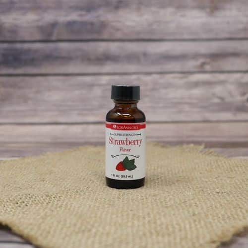 Small bottle of Strawberry Flavor oil