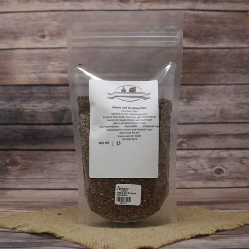 Bag of Whole Cell Crushed Flax Seeds