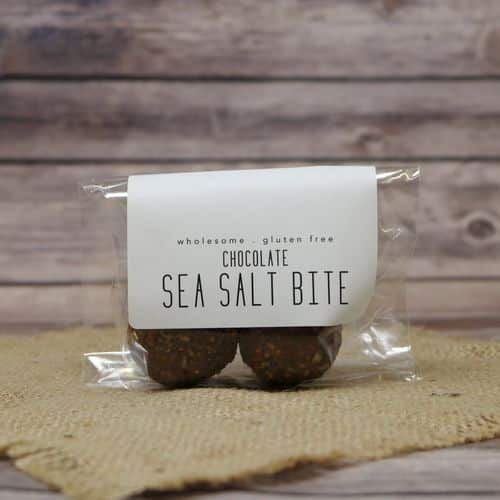 Bag of TimberCrest Chocolate Sea Salt Bite