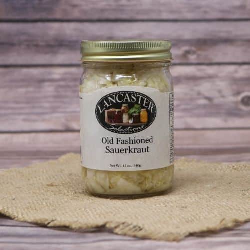 12 oz jar of Lancaster Selections Old Fashioned Sauerkraut