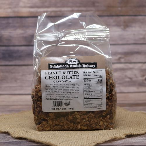 Bag of Schlabach’s Peanut Butter Chocolate Grand-Ola
