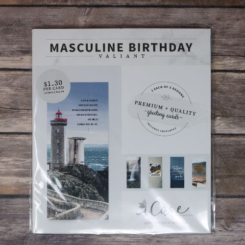 Package of Valiant Masculine Birthday Cards