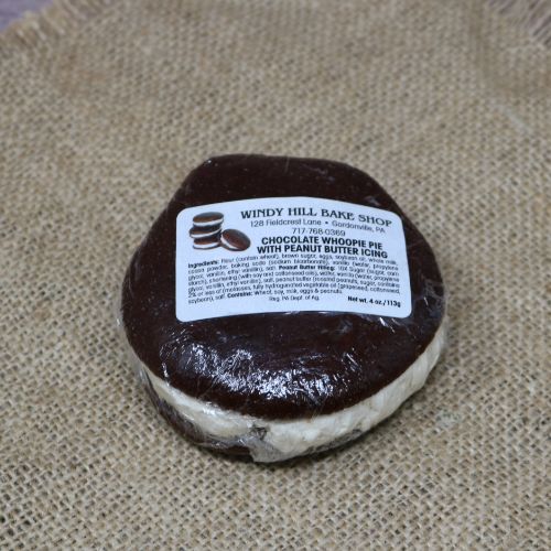 Individually wrapped Peanut Butter Chocolate Whoopie Pie