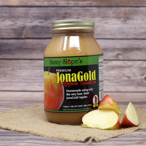 32 ounce jar of Sunny Slope Jonagold Apple Sauce