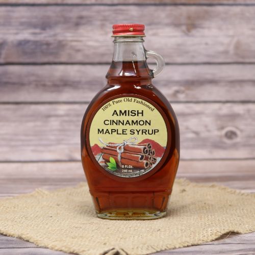 8 ounce bottle of Cinnamon Maple Syrup