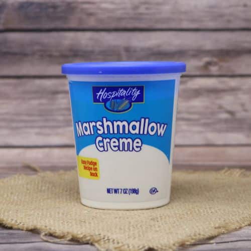 Small container of marshmallow cream