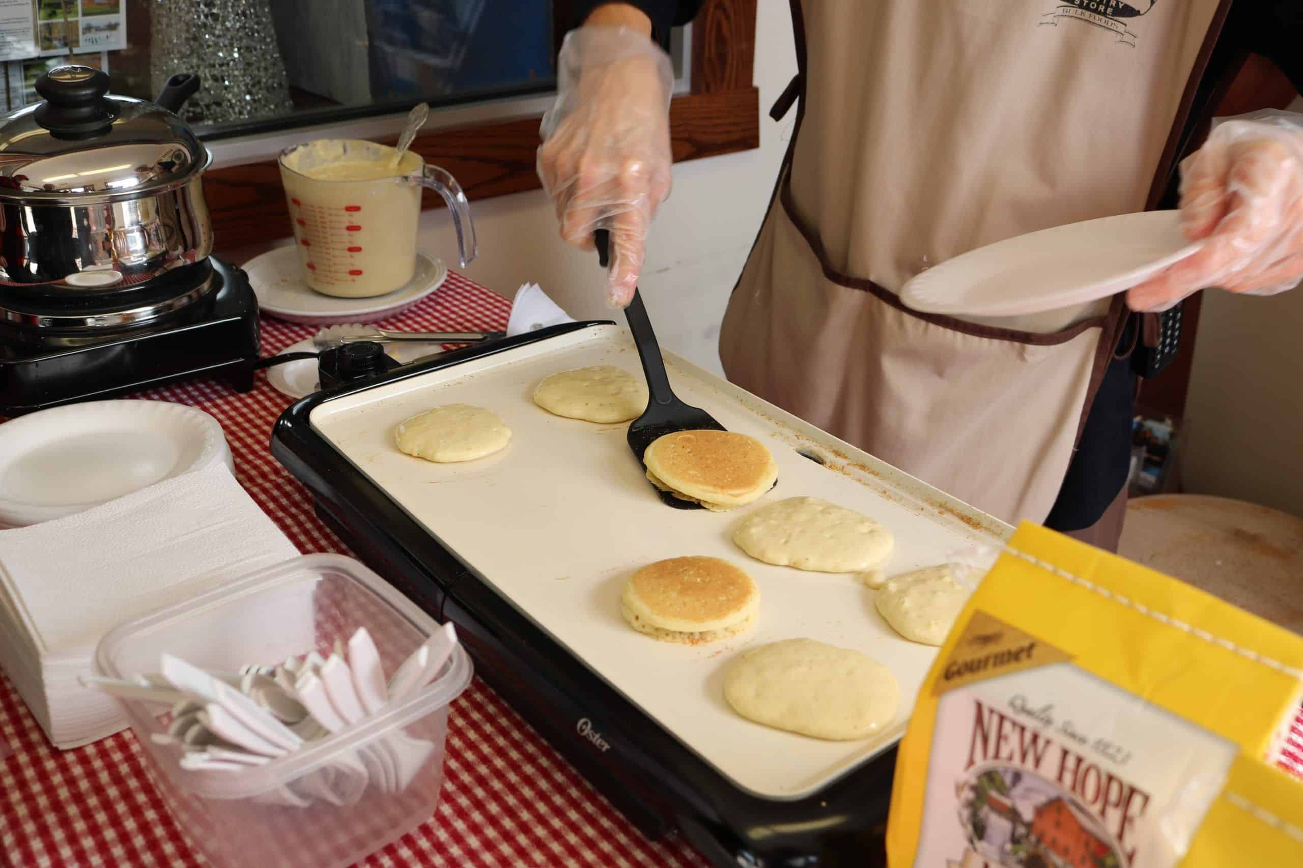 Free Pancake Samples at Ashery Country Store