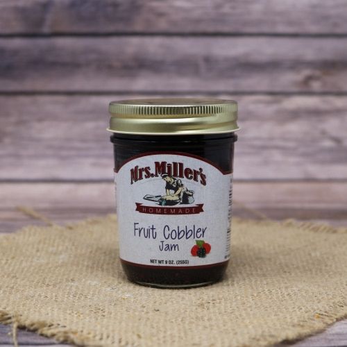 Jar of Mrs. Miller's Fruit Cobbler Jam
