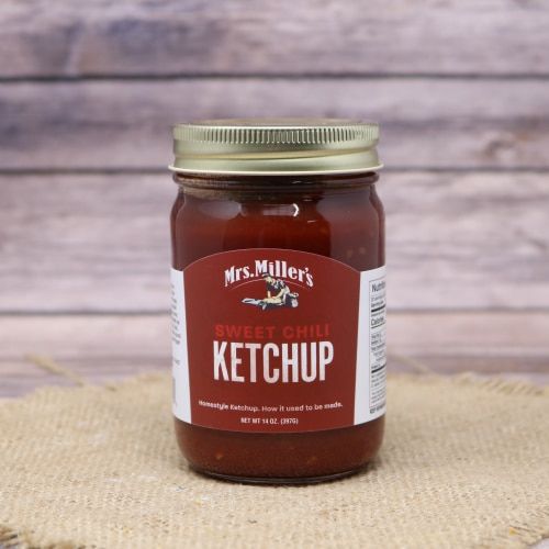 Jar of Mrs. Millers Sweet Chili ketchup
